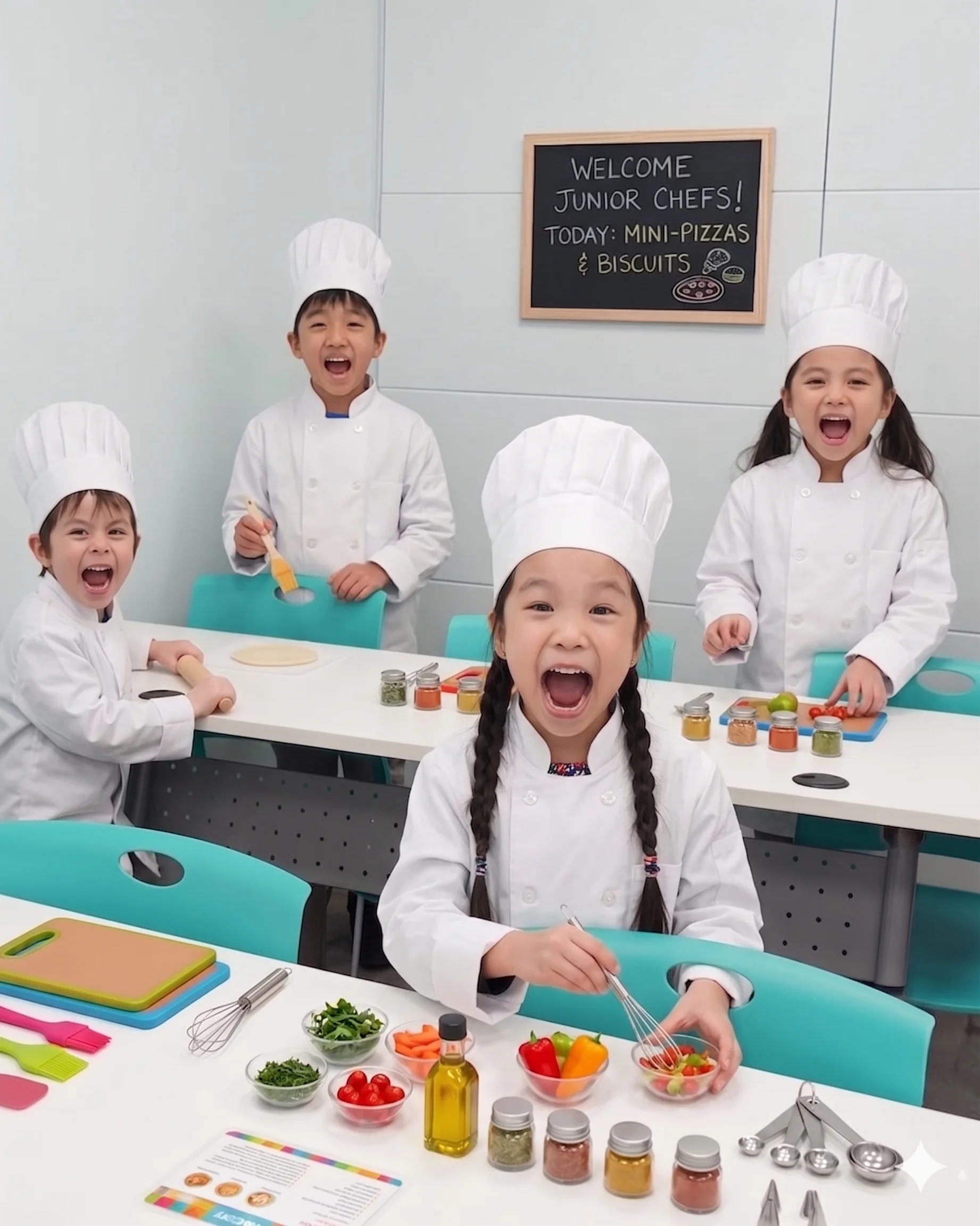 Children decorating cupcakes together at Exceed Learning Center